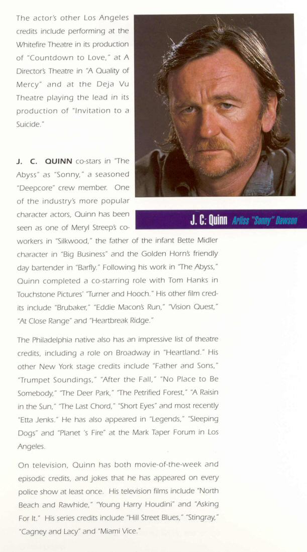 The Abyss - Boxed Press Kit - About The Actors - PAGE 12
Keywords: ;media_presskit