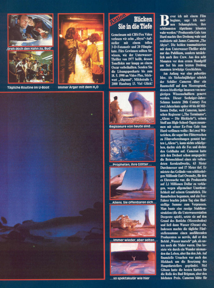 The Abyss - German Magazine April 1990 - PAGE 2
Keywords: ;media_review