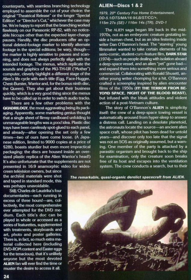 Aliens - Video Watchdog #106 May 2004 - Alien Quadrilogy - PAGE 4
Keywords: aliens_media;all_media_articles;media_review;media_promotion