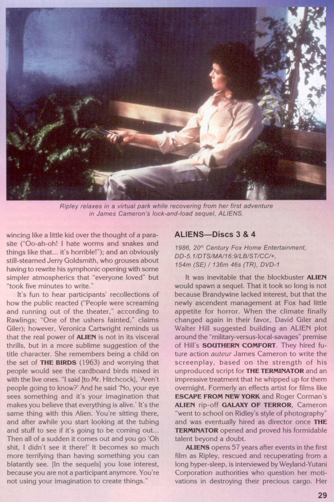 Aliens - Video Watchdog #106 May 2004 - Alien Quadrilogy - PAGE 9
Keywords: aliens_media;all_media_articles;media_review;media_promotion