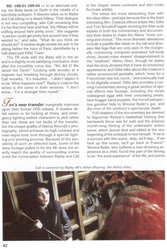 Aliens - Video Watchdog #106 May 2004 - Alien Quadrilogy - PAGE 22
Keywords: aliens_media;all_media_articles;media_review;media_promotion