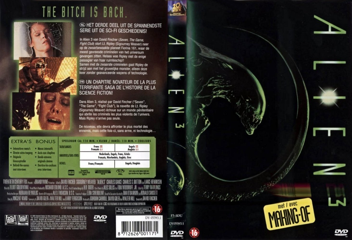 Alien 3 - DVD Cover - Dutch and French
Keywords: media_cover;aliens_alien3;all_media_articles;aliens_media