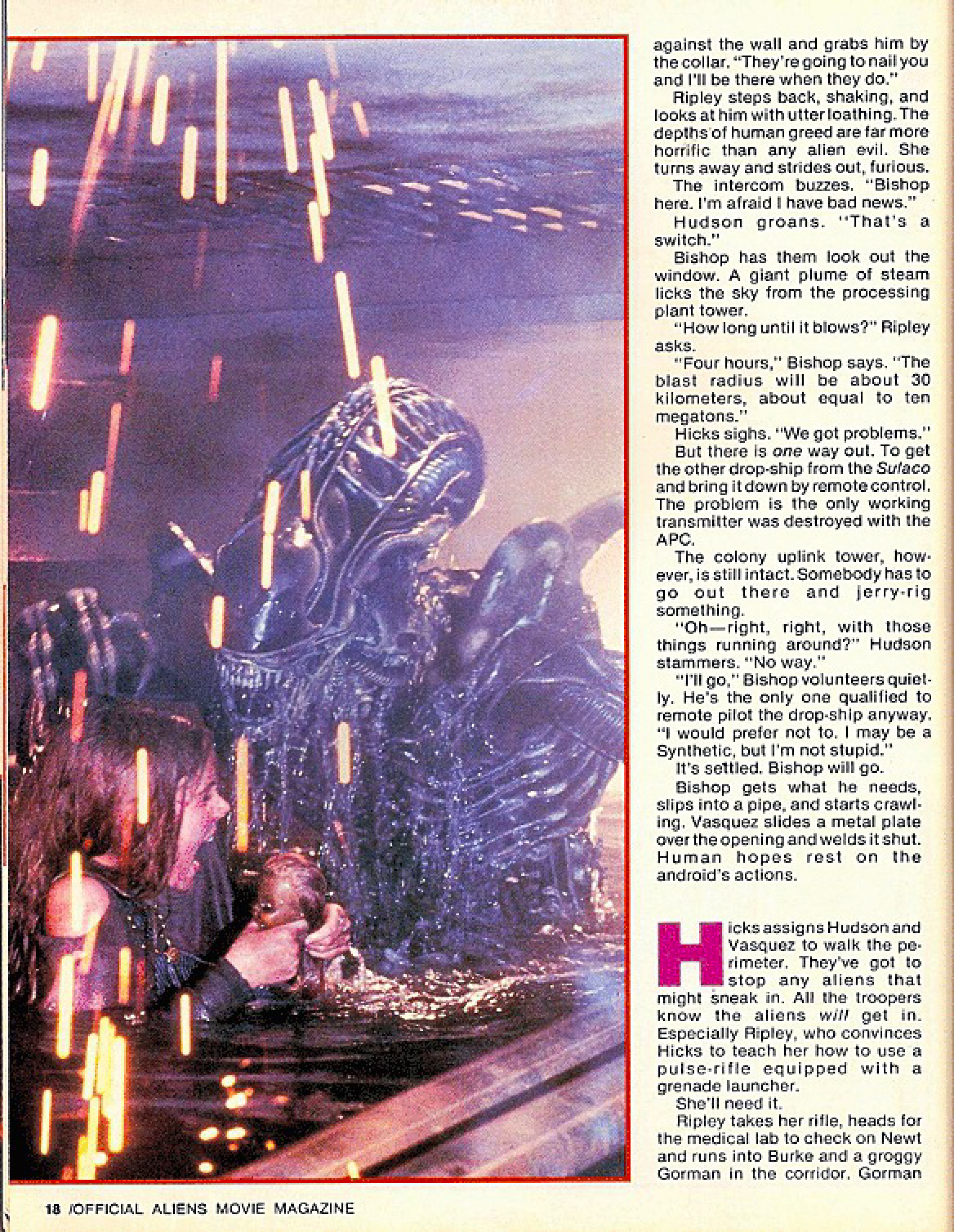 Aliens The Official Movie Magazine 1986 Page 09
Keywords: aliens_media;all_media_articles;media_promotion;media_magazine