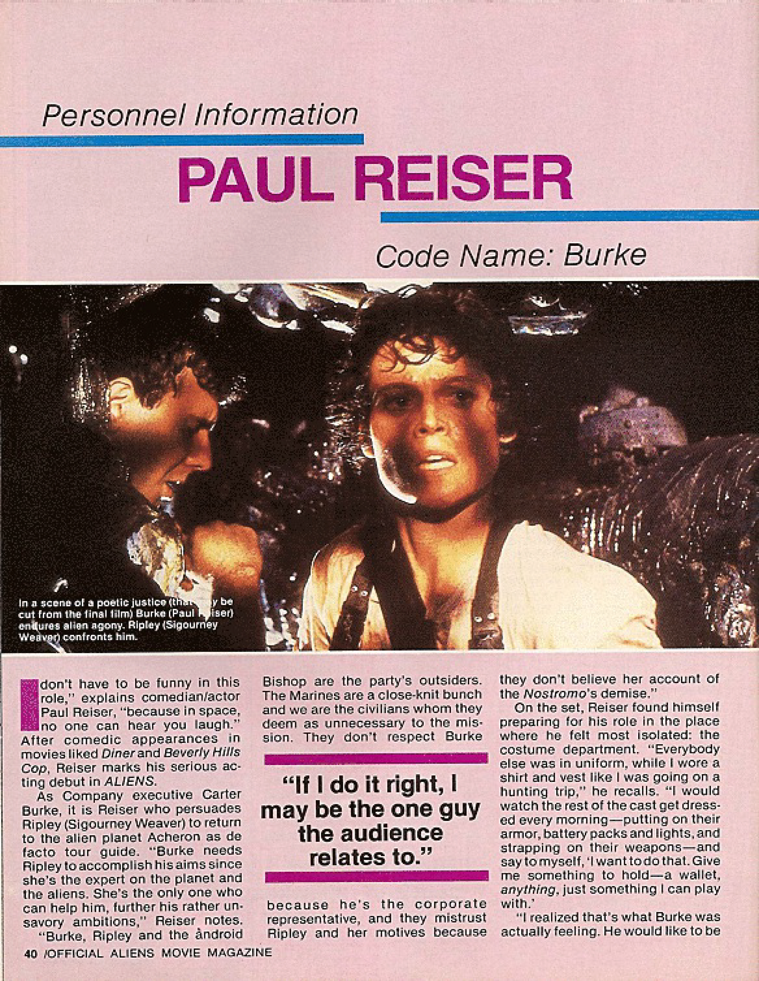 Aliens The Official Movie Magazine 1986 Page 32
