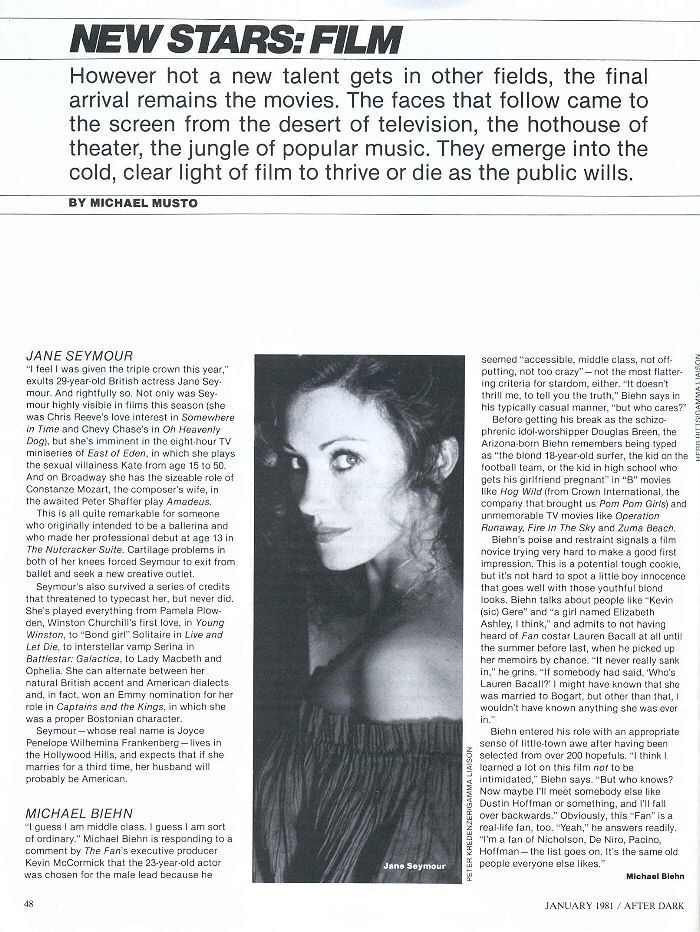 After Dark January 1981 - New Stars: Film - PAGE 1
Keywords: ;media_review;the_fan_media