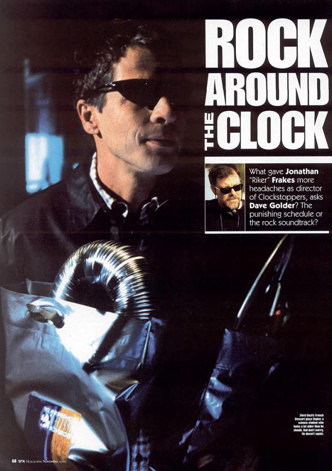 Clockstoppers - SFX Nov 2002 - Rock Around The Clock - PAGE 1
Keywords: clockstoppers_media;all_media_articles;media_review
