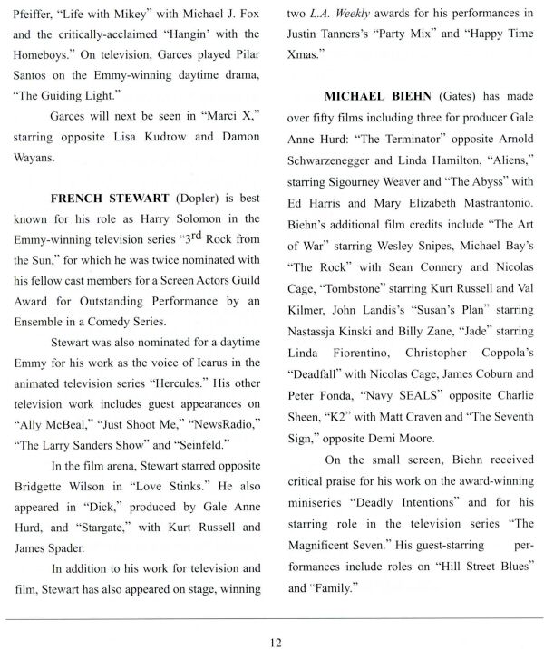 Clockstoppers - Press Kit - About the Cast - PAGE 2
Keywords: ;media_presskit