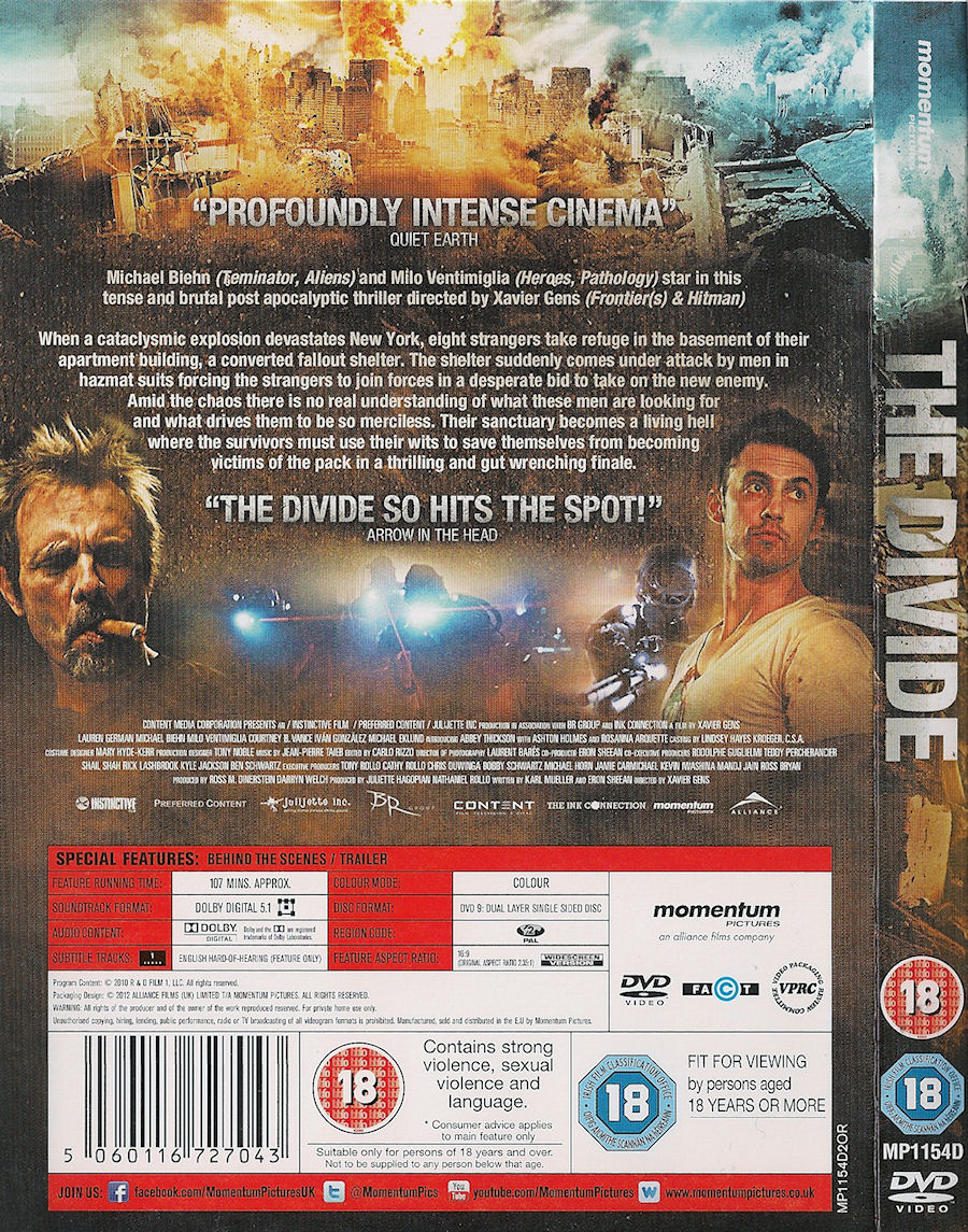 The Divide - Region 2 DVD Cover - BOX BACK
Keywords: divide_media;all_media_articles;media_cover
