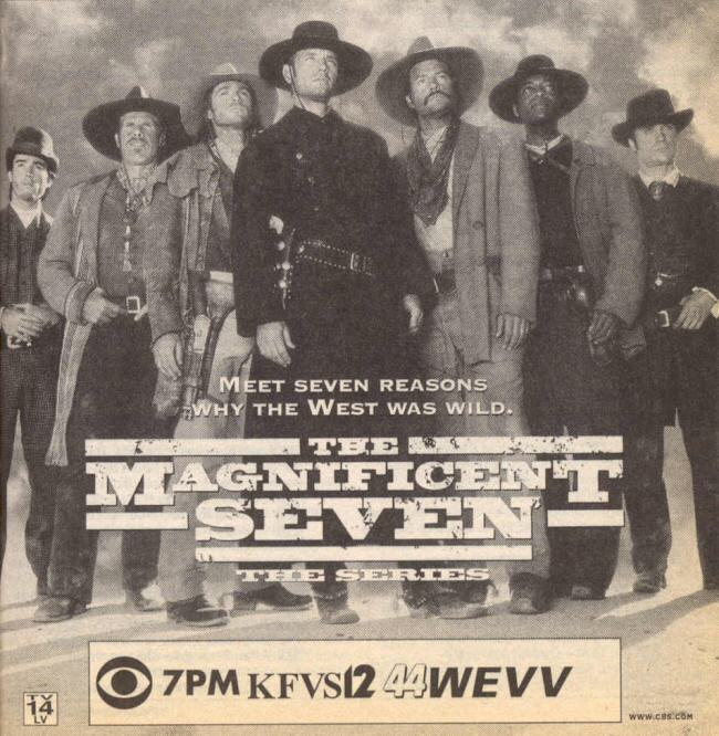 The Magnificent Seven - TV Guide Jan 10-16 1998 - PAGE 2
Keywords: magnificent_7_media;all_media_articles;media_review