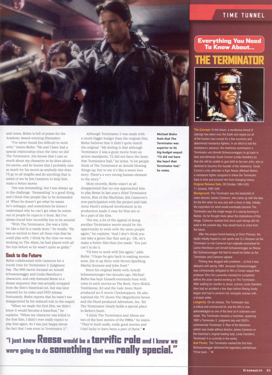The Terminator - Dreamwatch #120 September 2004 - Terminal Velocity - PAGE 4
Keywords: ;media_review