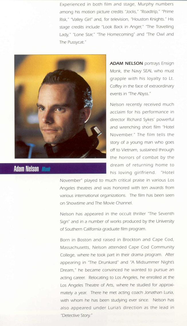 The Abyss - Boxed Press Kit - About The Actors - PAGE 11
Keywords: abyss_media;media_presskit;all_media_articles