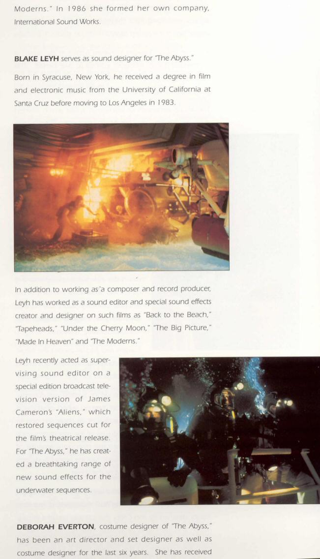 The Abyss - Boxed Press Kit - About The Filmmakers - PAGE 17
Keywords: abyss_media;media_presskit;all_media_articles