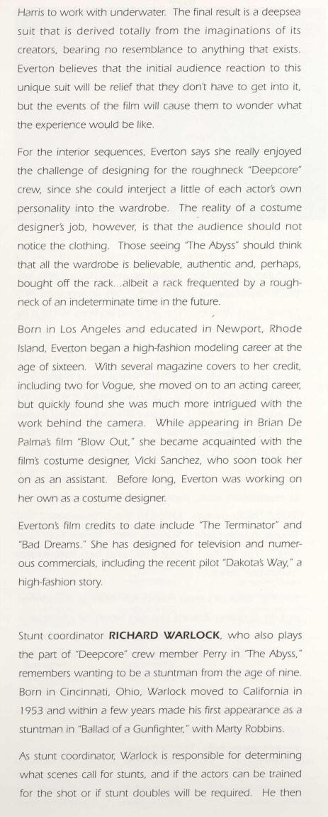 The Abyss - Boxed Press Kit - About The Filmmakers - PAGE 19
Keywords: abyss_media;media_presskit;all_media_articles