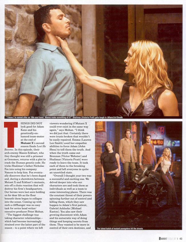 Adventure Inc - Karen Cliche Going to Extremes - Mutant X - PAGE 2
Starburst #307 January 2004
Keywords: adventure_inc_media;all_media_articles;media_review