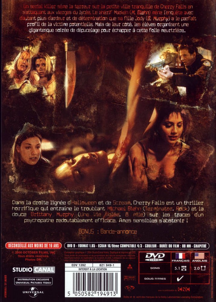 Cherry Falls - French DVD - Back
Keywords: all_media_articles;cherry_falls_media;media_cover