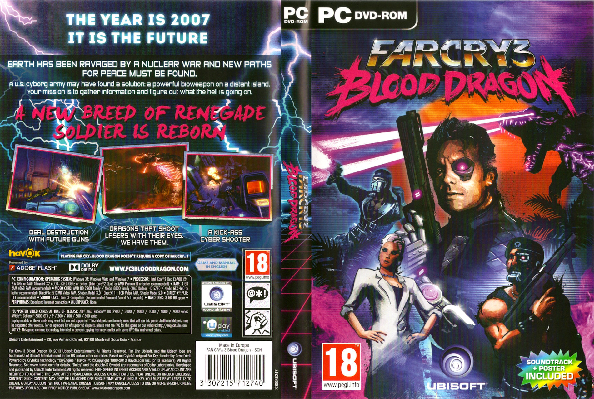 Far Cry 3 Blood Dragon - PC Game Box Cover
Keywords: all_media_articles;far_cry_3_media;media_cover