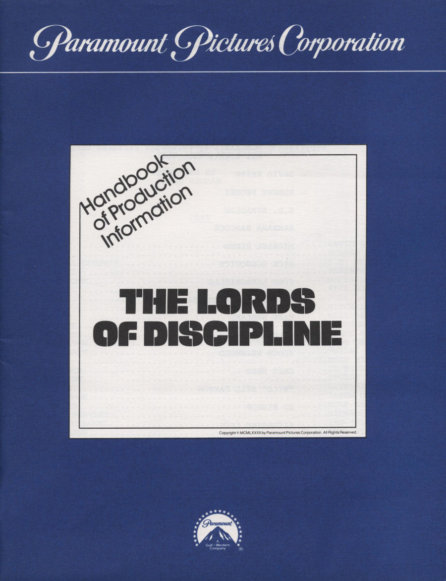 The Lords of Discipline - Press Kit - COVER
Keywords: ;media_presskit