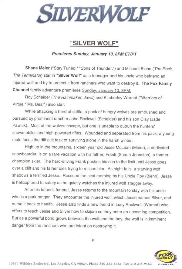 Silver Wolf - Presskit - PAGE 2
Keywords: silverwolf_media;all_media_articles;media_presskit