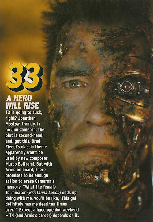 The Terminator - Total Film 2003 - Terminator 3 - PAGE 1
Keywords: terminator_media;all_media_articles;media_review