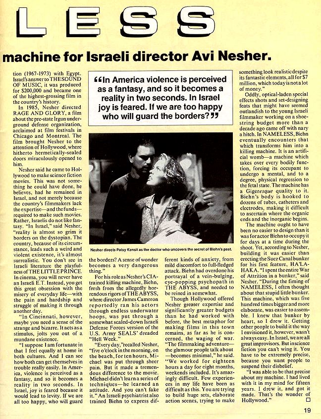 Timebomb - Cinefantastique vol 21 no 5 April 1991 - Nameless - PAGE 2
Keywords: ;media_review