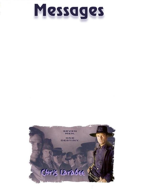 The Magnificent Seven Messages by Tarlan
Letter-sized. Laminate to use as a noticeboard.
Keywords: magnificent_7_stnry;stationery